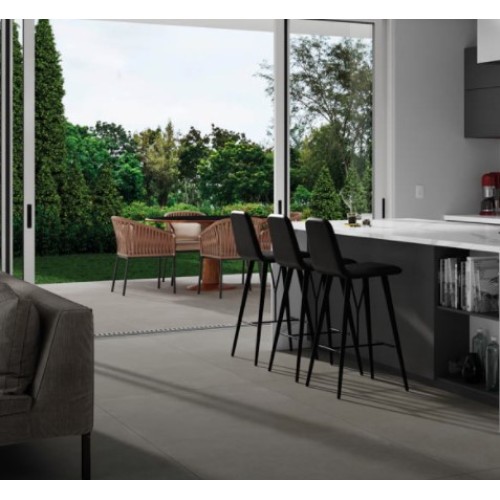 Porcelanato Cimentício Hard 120x120cm Cinza - Portinari Citta Sgr Esmaltado Retificado