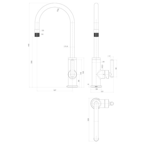 Misturador Monocomando Deca para Cozinha Bica Alta Externa Beta Cromado