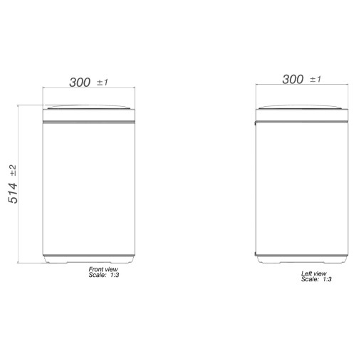 Lixeira com Sensor Deca 20l Inox - 1007.Qua.20.Inx
