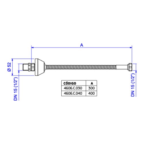 Ligação Flexível Cromada 40 Cm Cromado