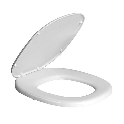 Assento em Plástico com Microban Deca para Bacias Aspen e Fast Branco