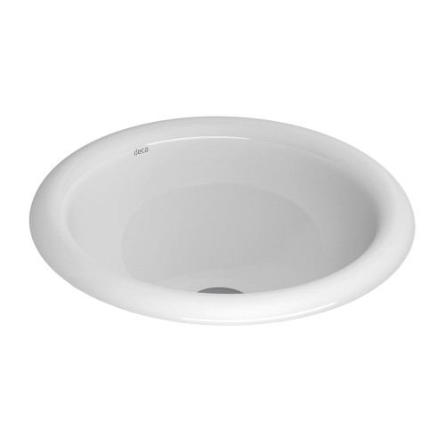 Cuba de Sobrepor Redonda Deca 31x31cm Branco Linha L