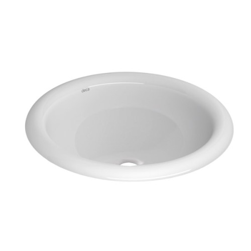 Cuba de Sobrepor Redonda Deca 31x31cm Branco Linha L