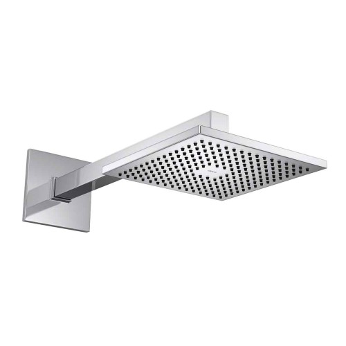 Chuveiro Deca de Parede com Tubo Quadrado Cromado