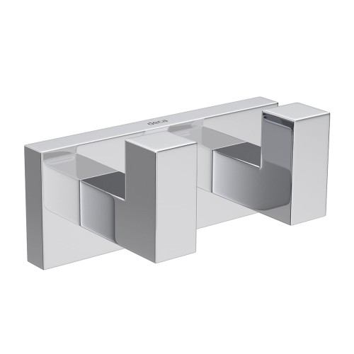 Cabide Duplo Quadratta Cromado