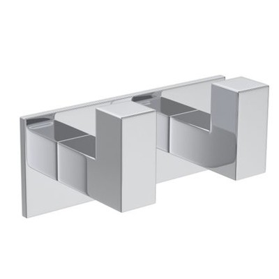 Cabide Duplo Quadratta Cromado