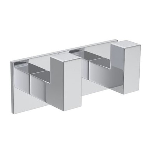 Cabide Duplo Quadratta Cromado