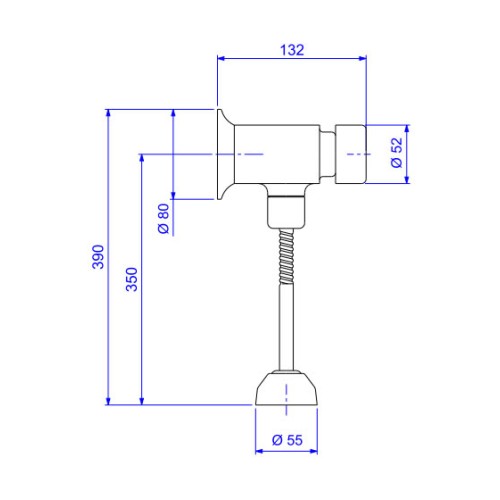 Válvula para Mictório Deca com Fechamento Automático Dn15/20 Decamatic Cromado