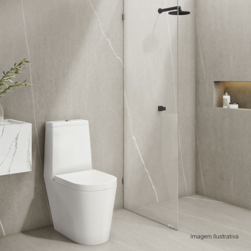 Chuveiro com Tubo de Parede Aquamax Black Matte