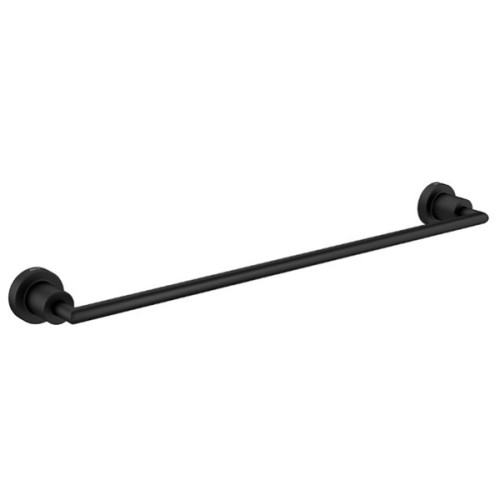 Porta Toalha Barra Slim Black Matte