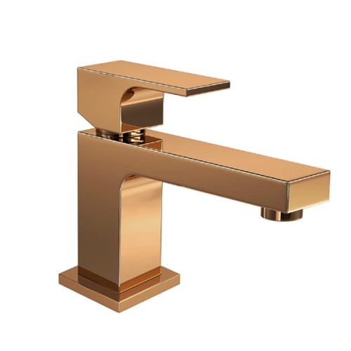 Misturador Monocomando de Mesa Bica Baixa para Lavatório Unic Red Gold