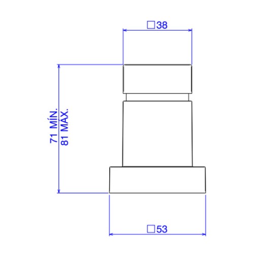 Acabamento para Registro de Gaveta Cubo Black Matte