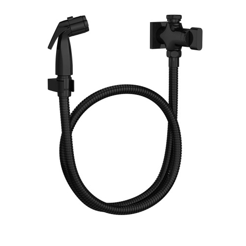 Ducha Higiênica com Registro e Derivação Polo-Black Noir