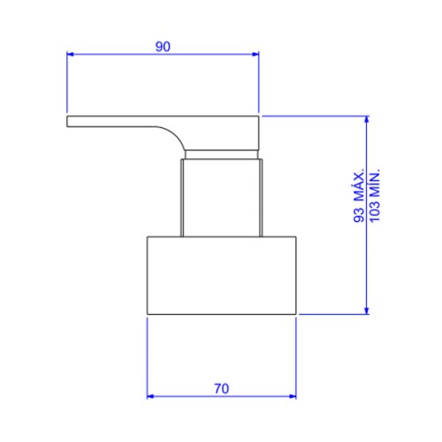 Acabamento para Registro de Gaveta de 1 1/4 e 1 1/2 Unic Red Gold