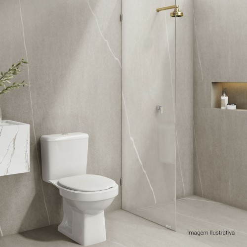 Chuveiro com Tubo Reto de Parede Acqua Plus Gold
