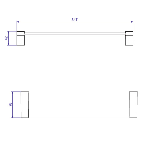 Porta Toalha Barra Liv 30 Cm Cromado