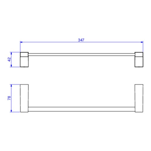 Porta Toalha Barra Liv 30 Cm Cromado