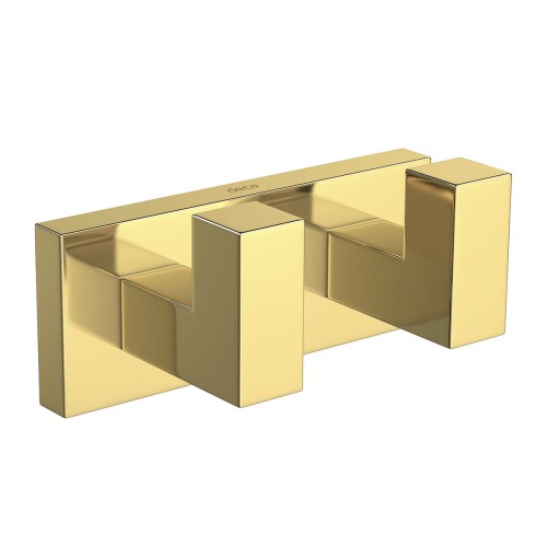 Cabide Duplo Quadratta Gold