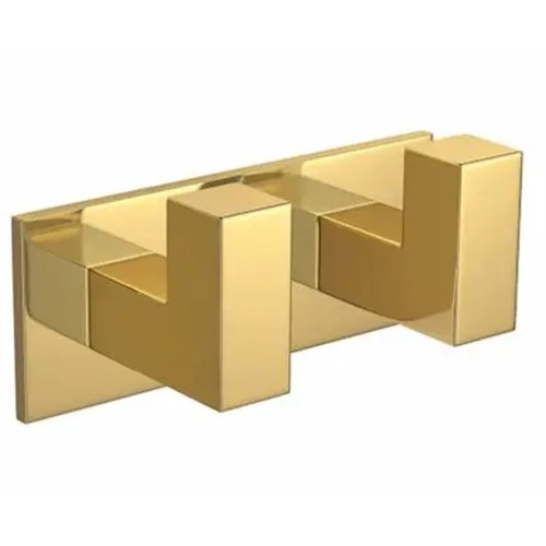 Cabide Duplo Quadratta Gold