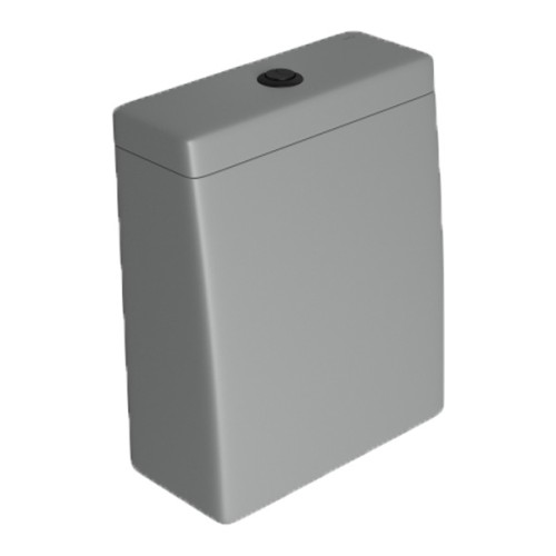 Caixa Acoplada com Acionamento Duo Cinza Fosco/black Matte