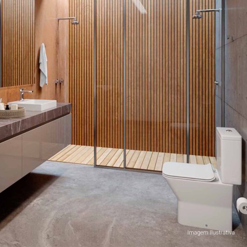 Assento Deca em Termofixo Slow Close e Easy Clean para Bacias Living Branco