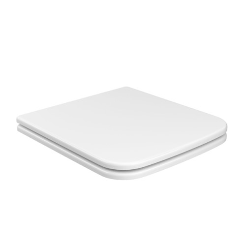 Assento Deca em Poliéster Slow Close para Bacias Living Branco