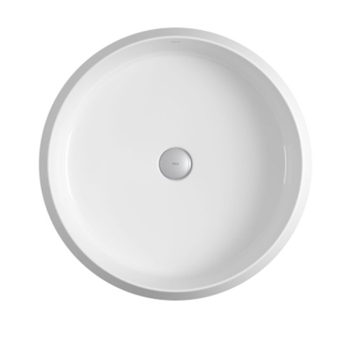 Cuba de Apoio Redonda Deca 49,5x49,5cm Branco Jader Almeida