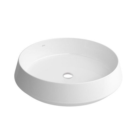 Cuba de Apoio Redonda Deca 49,5x49,5cm Branco Jader Almeida