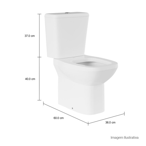 Bacia para Caixa Acoplada Deca Flex Branco