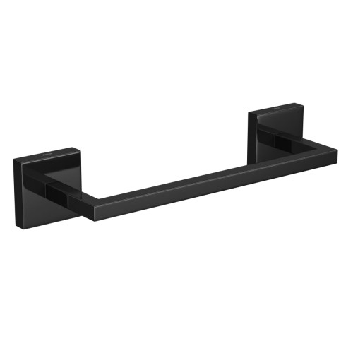 Porta Toalha Barra 20cm Acessórios Clean Black Noir