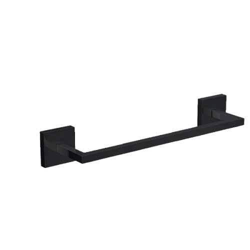 Porta Toalha Barra 30cm Acessórios Clean Black Noir