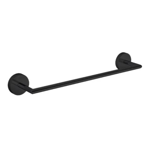 Porta Toalha Barra 30cm Acessórios Disco Black Noir