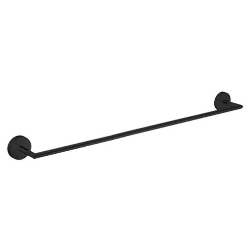 Porta Toalha Barra 60cm Acessórios Disco Black Noir