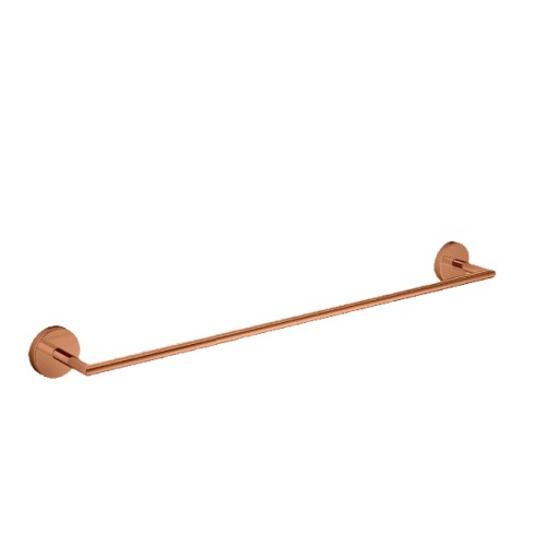 Porta Toalha Barra 50cm Acessórios Disco Red Gold