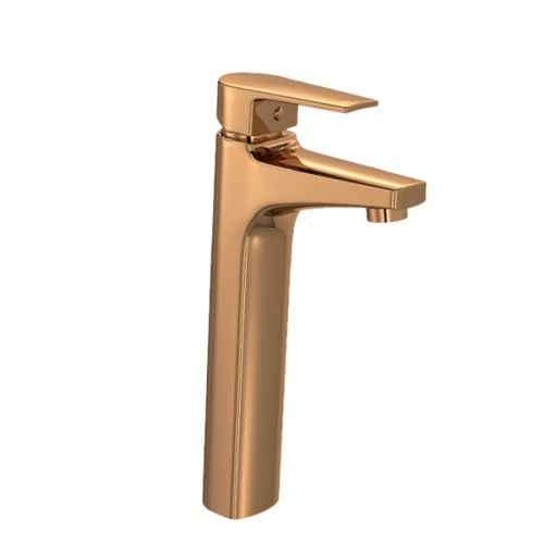 Misturador Monocomando de Mesa Bica Alta para Lavatório Level Red Gold