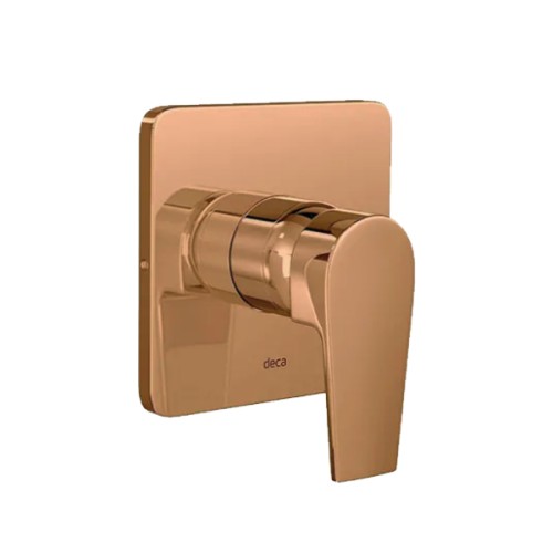 Acabamento de Monocomando para Chuveiro Level Red Gold