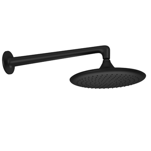 Chuveiro com Tubo de Parede Chuveiro Jader Almeida Black Matte