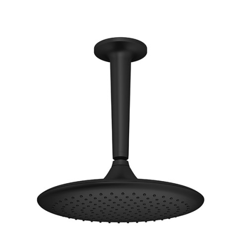 Chuveiro com Tubo de Teto Chuveiro Jader Almeida Black Matte