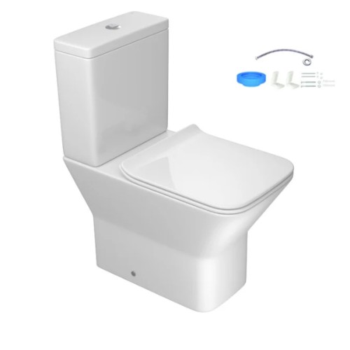 Kit Completo Deca Bacia com Caixa Acoplada Living Branco