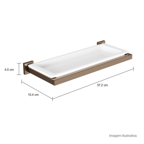 Prateleira em Louça Quadratta Corten