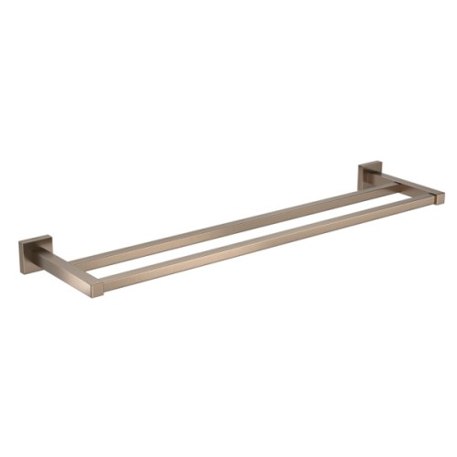 Porta Toalha com Barra Dupla Quadratta Corten