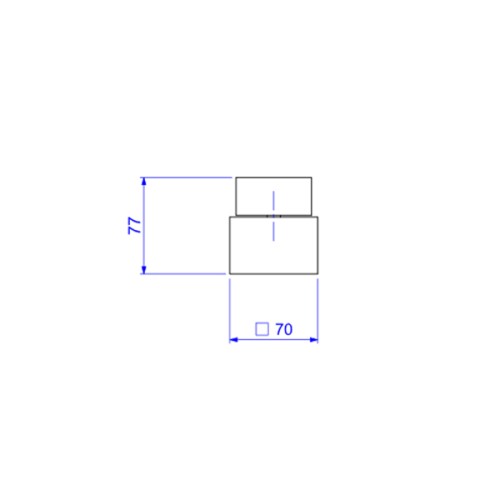 Acabamento para Registro de Gaveta de 1 1/4 e 1 1/2 Dream Corten