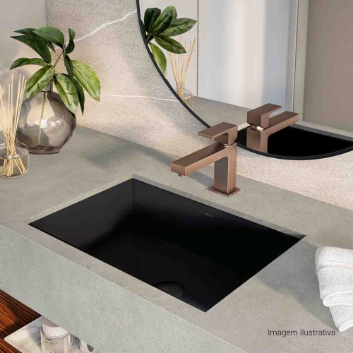 Misturador Monocomando de Mesa Bica Baixa para Lavatório Unic Corten