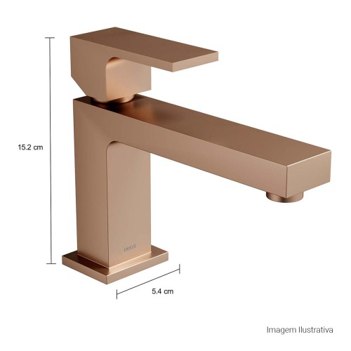 Misturador Monocomando de Mesa Bica Baixa para Lavatório Unic Corten