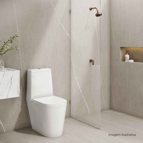 Chuveiro com Tubo de Parede Chuveiro Acqua Plus Corten