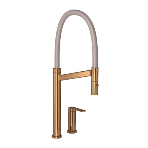 Misturador Monocomando de Mesa para Cozinha Deca Colore Red Gold e Fendi