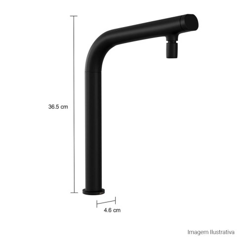 Bica de Mesa para Cozinha Deca You Black Matte