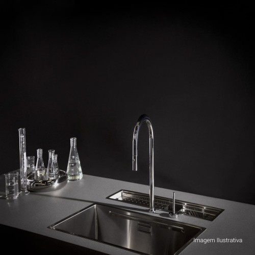 Acionamento Monocomando de Mesa para Cozinha Joystick Deca You Cromado