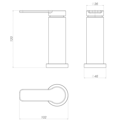 Acionamento Monocomando de Mesa para Cozinha
