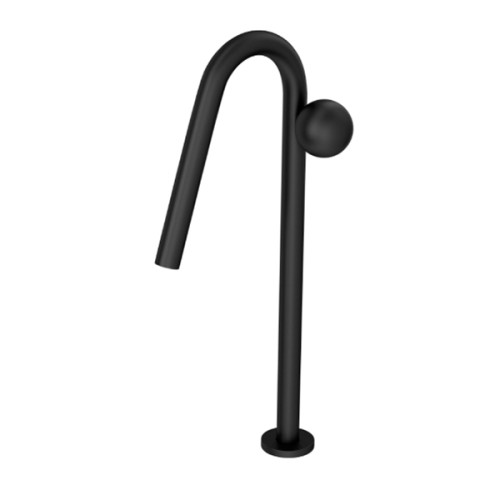 Torneira de Mesa Touchless Bica Alta para Lavatório Orbe Black Matte